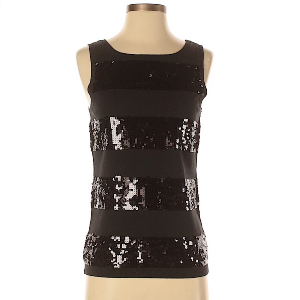 Michael Kors Sequin Black Top